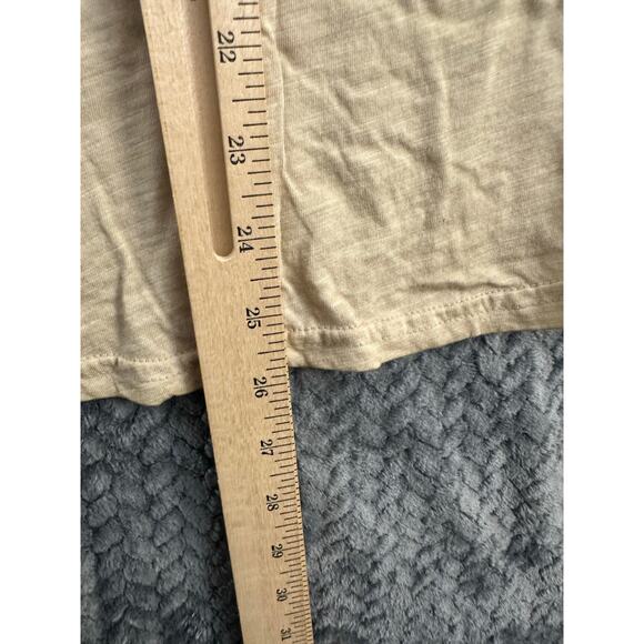 NWT Democracy Tan Eyelet Ruffle Neck Top 2X Beachy Summer - Picture 5 of 8